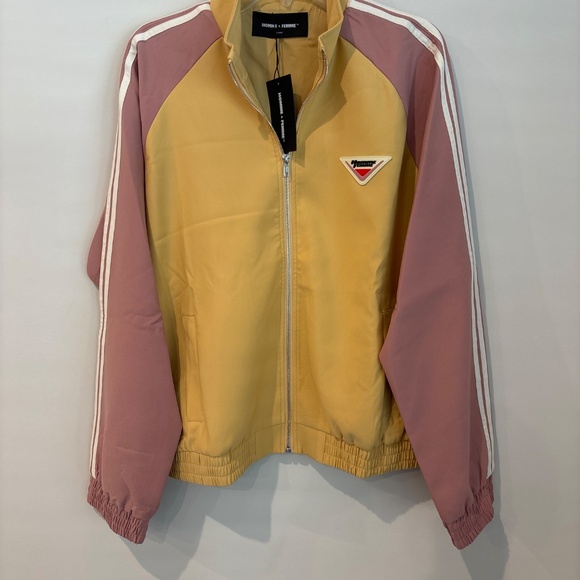 Homme and Femme Classic Yellow Track Jacket Large - Picture 2 of 5